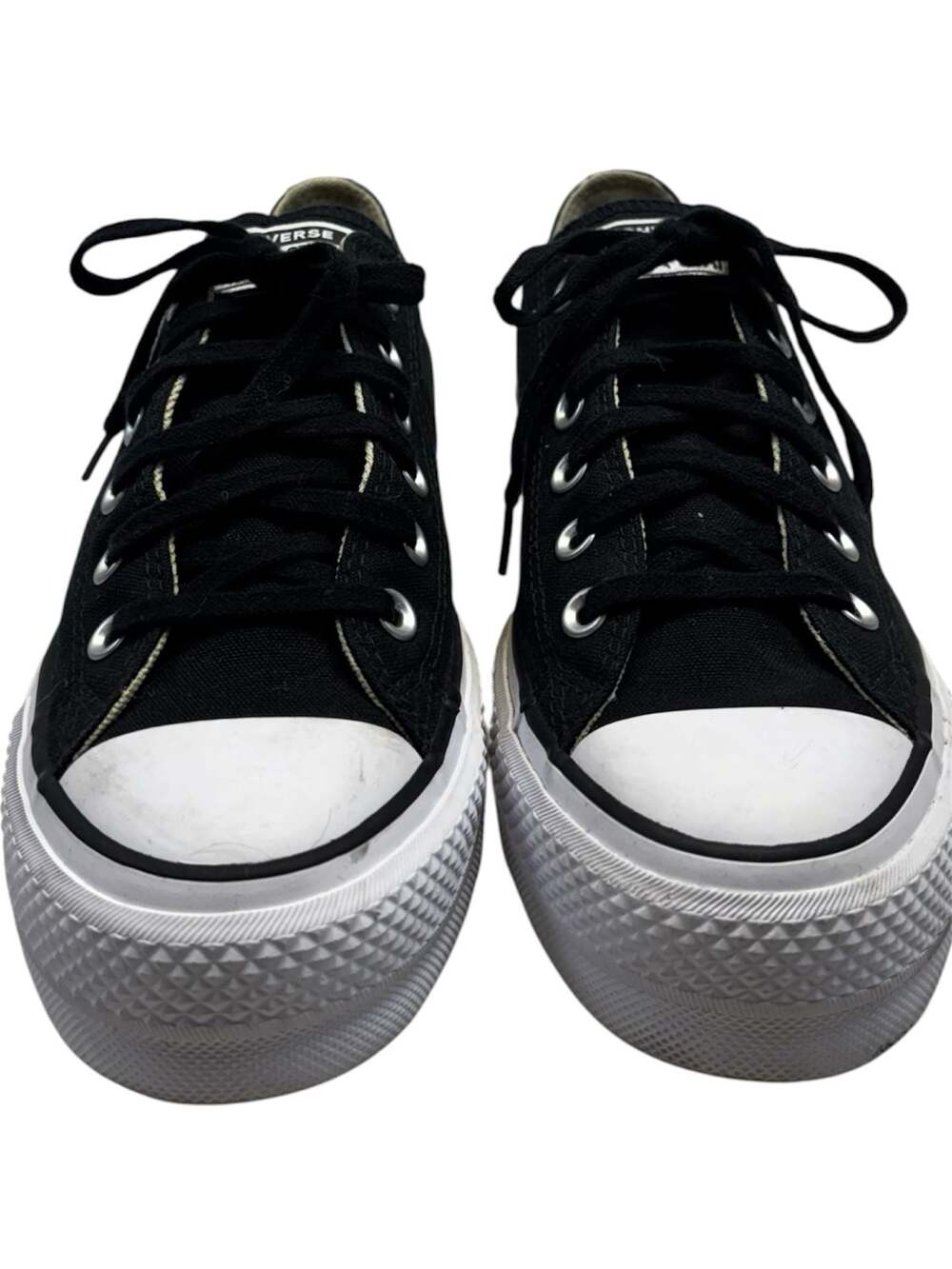 Converse Chuck Taylor All Star Lift Platform Low Top Black Sneakers 560250F